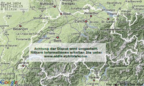 Lightning Switzerland 16:15 UTC Sat 27 Apr