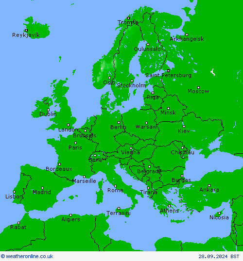 Chance of snow Forecast maps