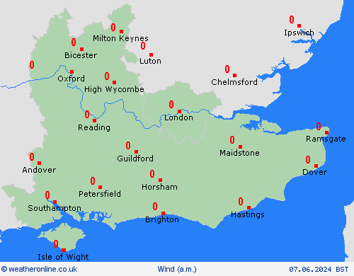 wind  United Kingdom Forecast maps