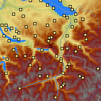 Nearby Forecast Locations - Flumserberg - Map