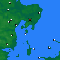 Nearby Forecast Locations - Aarhus - Map