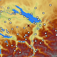 Nearby Forecast Locations - St. Gallen - Map