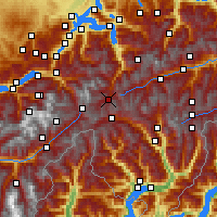 Nearby Forecast Locations - Hospental - Map