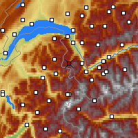 Nearby Forecast Locations - Champéry - Map