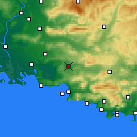 Nearby Forecast Locations - Les Milles - Map