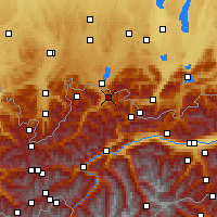 Nearby Forecast Locations - Reutte - Map