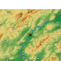 Nearby Forecast Locations - Yuanling - Map