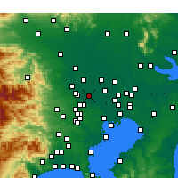 Nearby Forecast Locations - Saitama - Map