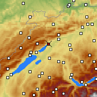 Nearby Forecast Locations - Biel/Bienne - Map