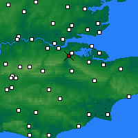 Nearby Forecast Locations - Rochester-upon-Medway - Map