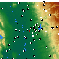 Nearby Forecast Locations - North Highlands - Map