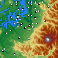 Nearby Forecast Locations - Puyallup - Map