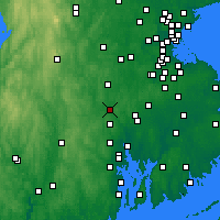 Nearby Forecast Locations - Woonsocket - Map