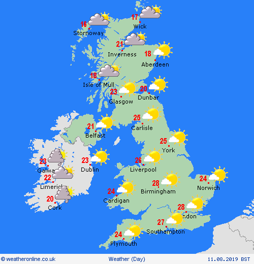 overview  United Kingdom Forecast maps