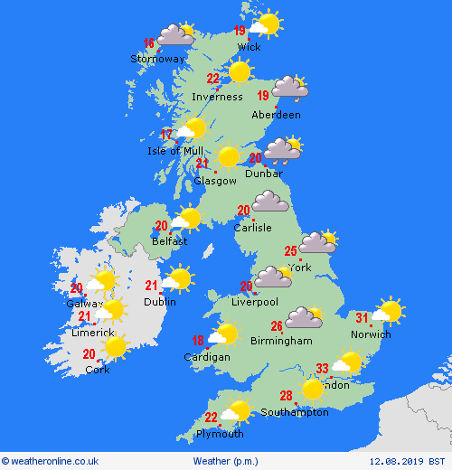 overview  United Kingdom Forecast maps