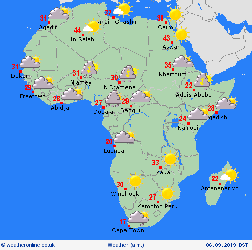 overview  Africa Forecast maps