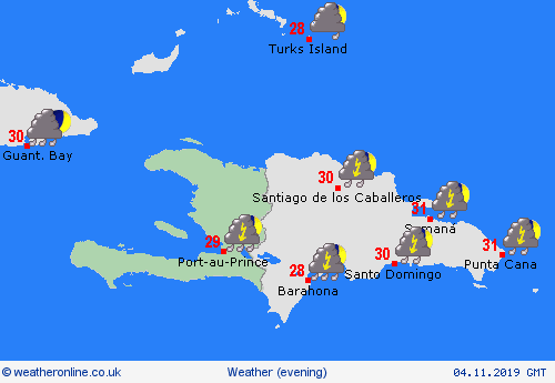 overview Haiti Central America Forecast maps