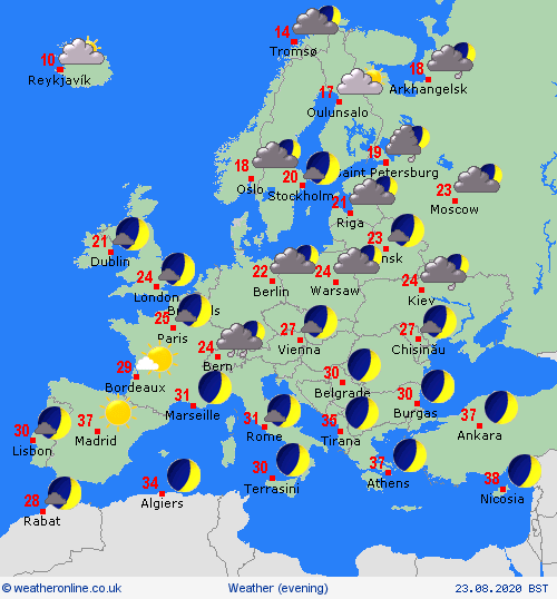 overview  Europe Forecast maps