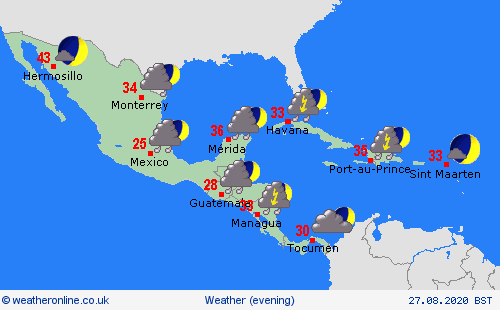 overview  Central America Forecast maps