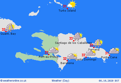 overview Haiti Central America Forecast maps