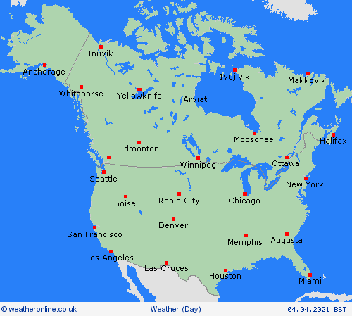 overview  North America Forecast maps