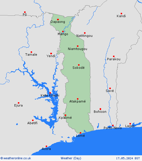 overview Togo Africa Forecast maps