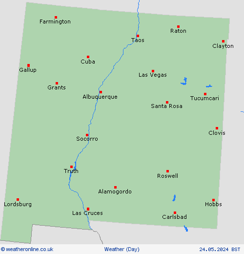 overview New Mexico North America Forecast maps