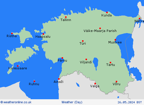 overview Estonia Europe Forecast maps