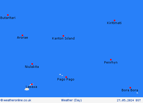 overview Kiribati Oceania Forecast maps