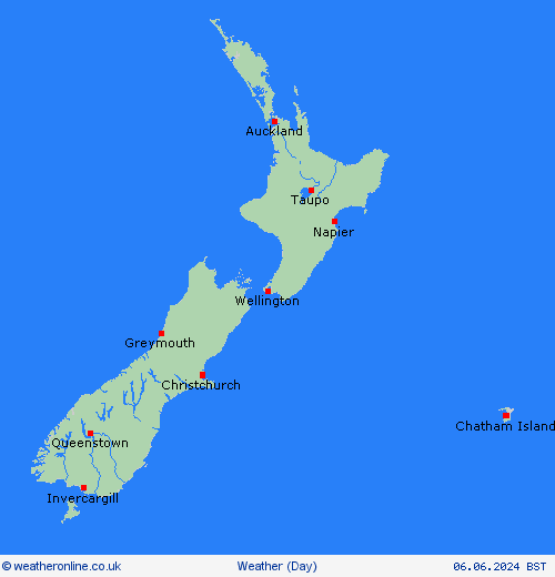 overview New Zealand Oceania Forecast maps