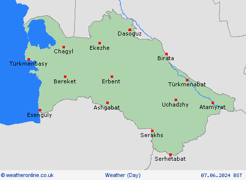 overview Turkmenistan Asia Forecast maps