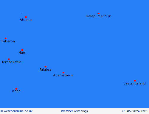 overview Pitcairn-Islands Oceania Forecast maps