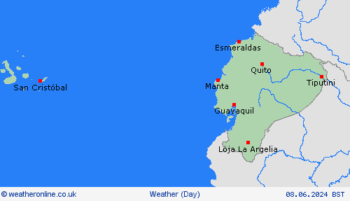 overview Ecuador South America Forecast maps