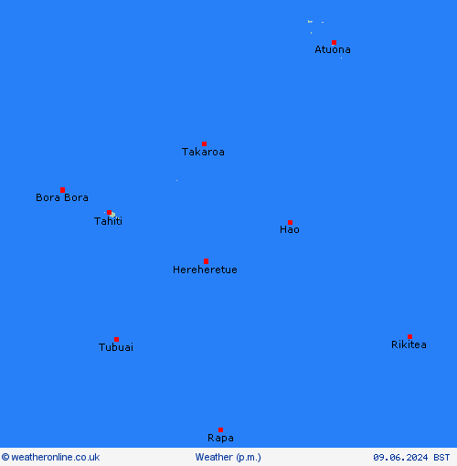 overview French Polynesia Oceania Forecast maps