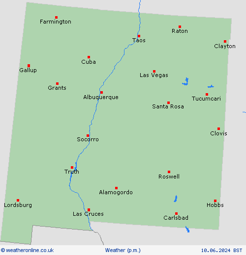 overview New Mexico North America Forecast maps