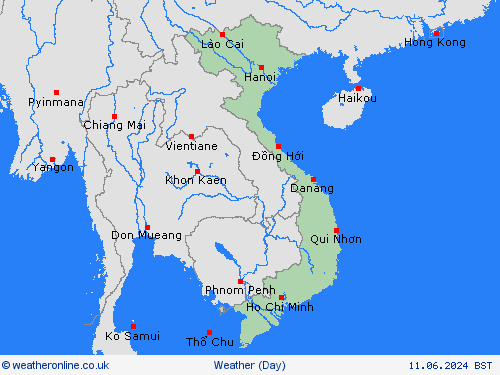 overview Vietnam Asia Forecast maps