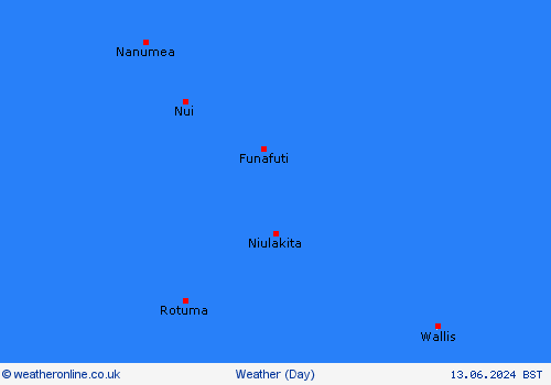 overview Tuvalu Oceania Forecast maps