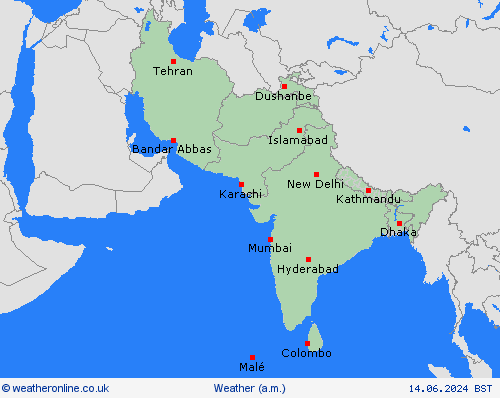 overview  Asia Forecast maps