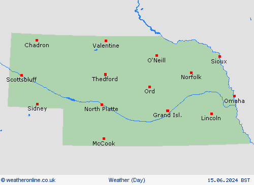 overview Nebraska North America Forecast maps