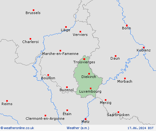 overview Luxembourg Europe Forecast maps