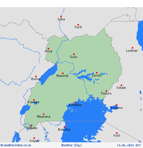 overview Uganda Africa Forecast maps