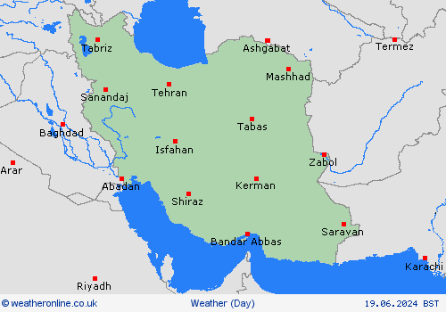 overview Iran Asia Forecast maps