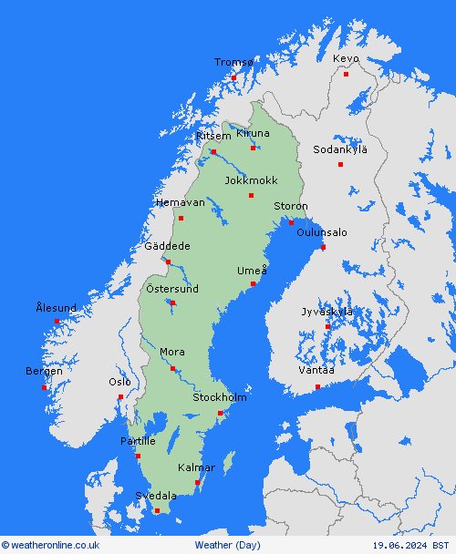 overview Sweden Europe Forecast maps