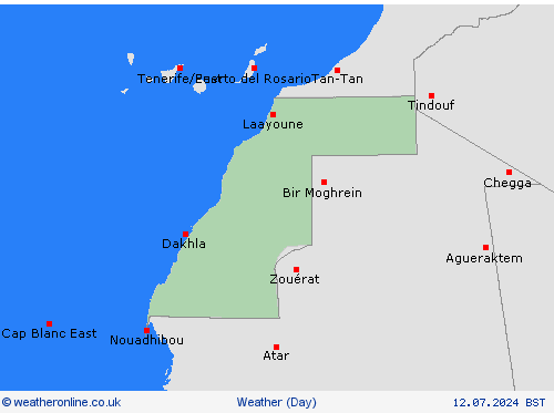 overview Western Sahara Africa Forecast maps