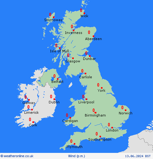 wind UK Europe Forecast maps