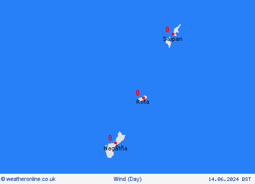 wind Marianen Oceania Forecast maps