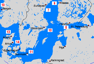 Baltic Sea Sea Temperature Maps